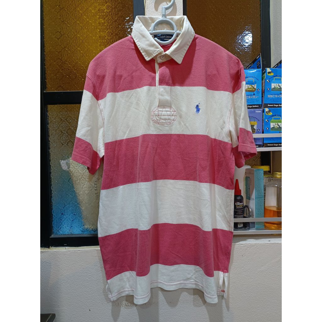 *พร้อมส่ง*🇹🇭 เสื้อ POLO Ralph Lauren Striped Rugby Shirt