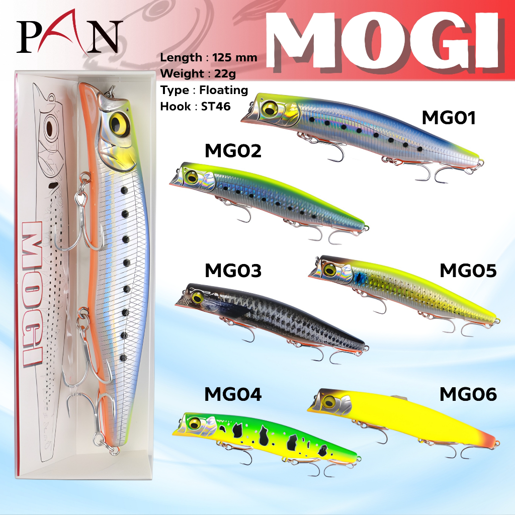 เหยื่อ PAN MOGI  ใช้สำหรับตกปลา