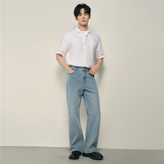 GIORDANO (Korea Collection) กางเกงขายาวผู้ชาย Men's Denim Wi…