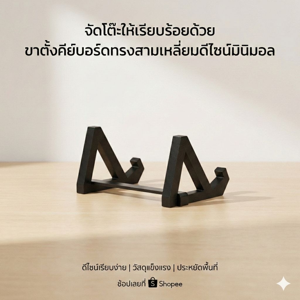 ที่ตั้งแป้นพิมพ์ / ขาตั้งคีย์บอร์ด จัดระเบียบโต๊ะคอม โต๊ะทำงาน
