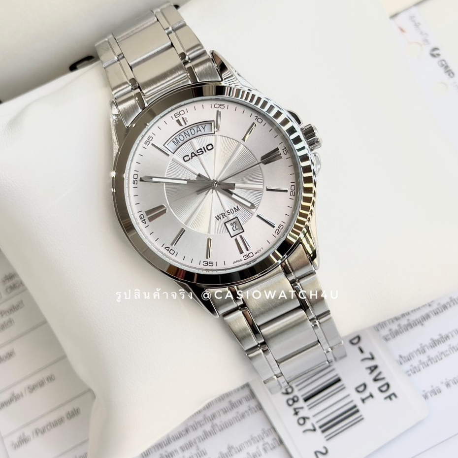 CASIO นาฬิกาข้อมือผู้ชาย รุ่น MTP-1381D-7A / MTP-1381 รับประกันศูนย์เซ็นทรัล cmg 1 ปีเต็ม