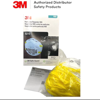 (1กล่อง/20 ชิ้น) 3M 8210 N95 หน้ากากป้องกันฝุ่น ละออง แบบคล้องศรีษะ ส่งไว