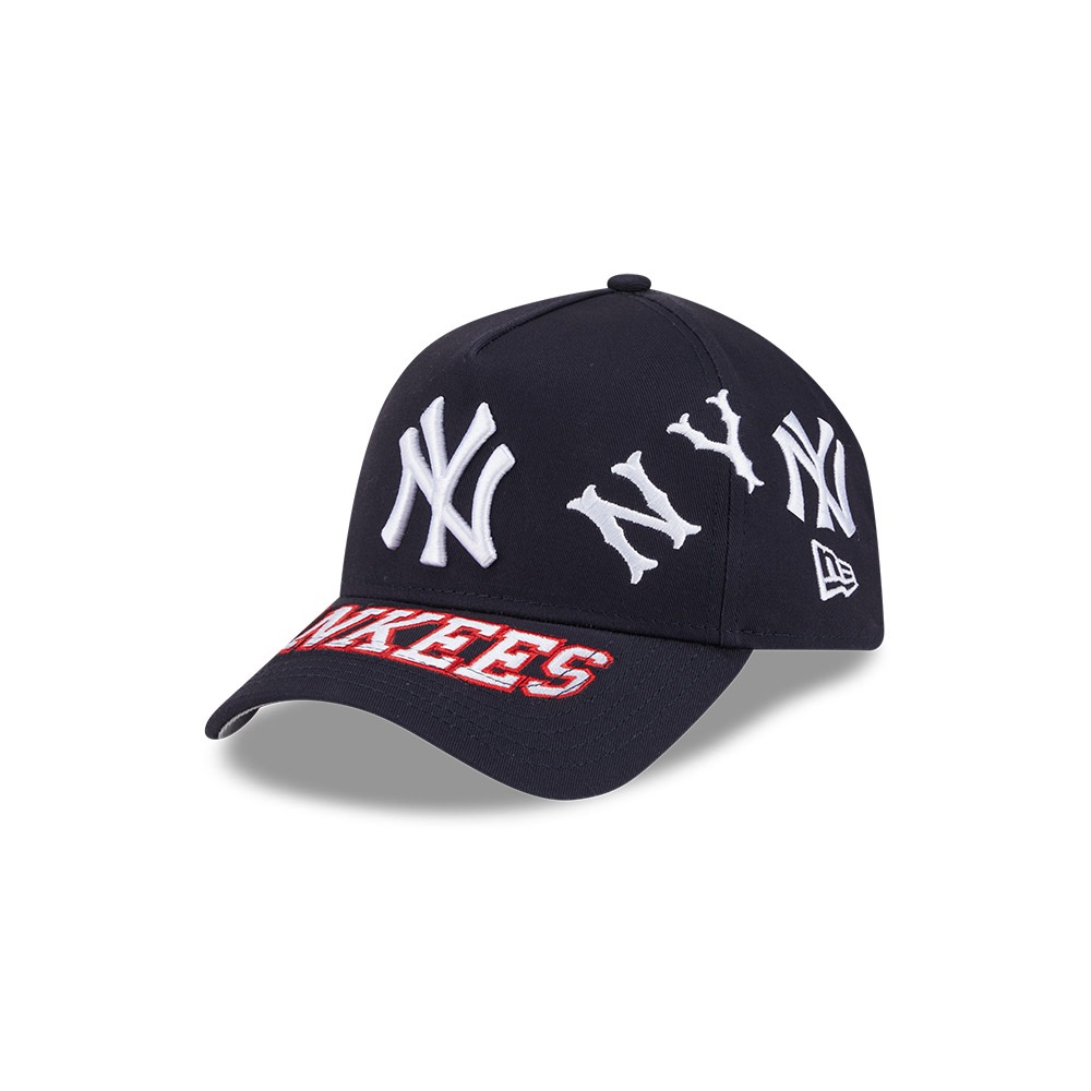 New Era หมวกรุ่น NEW YORK YANKEES MLB ALL OVER NAVY 9FORTY AF CAP