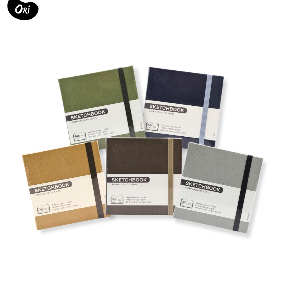 ORI Sketchbook สมุดวาดเขียน Sketch 12x12 ซม 140 แกรม 80 แผ่น