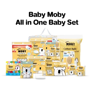 Baby Moby เซตกระเป๋าสำลีสำหรับคุณลูก และคุณแม่ Newborn Essentials กระเป๋าเยี่ยมคลอด ของขวัญเยี่ยมคลอด