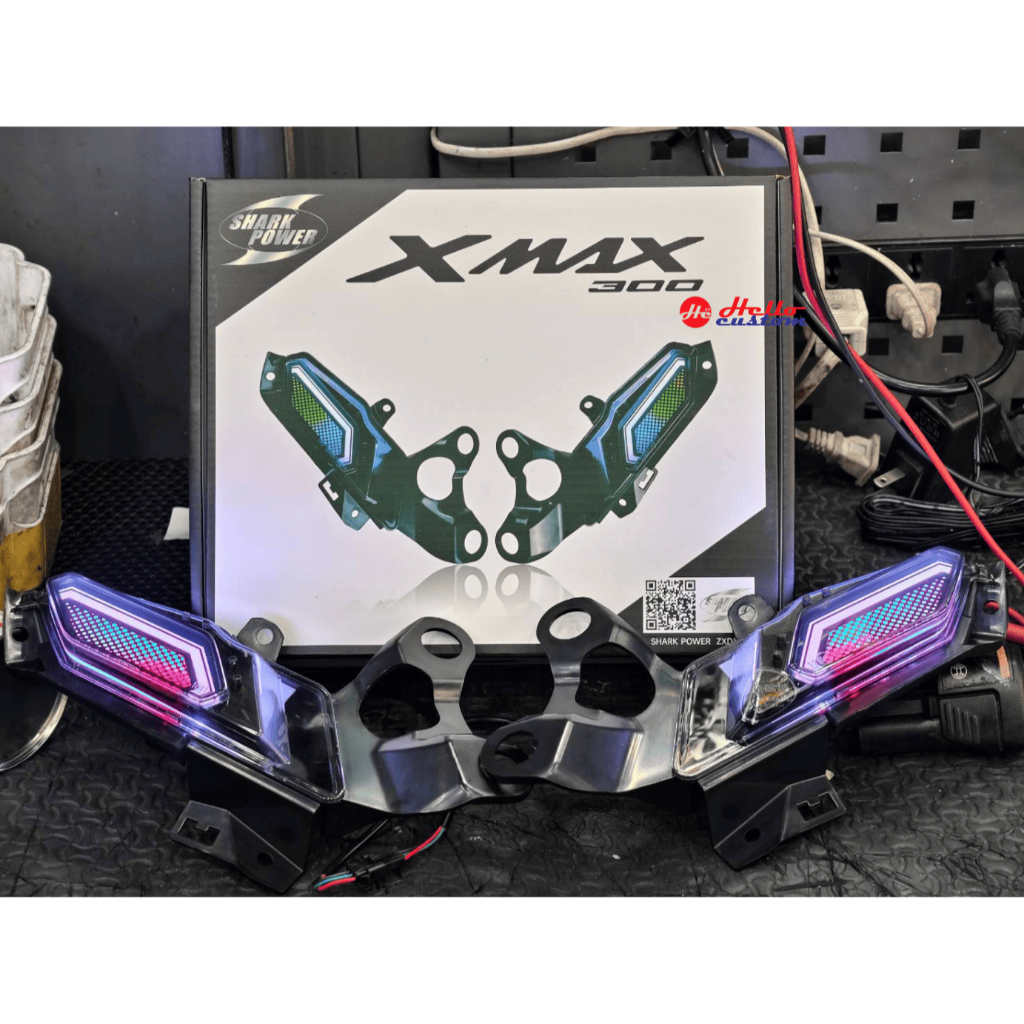 ไฟหรี่-เลี้ยว RGB Xmax300 2023-2026 ตรงรุ่นปรับผ่านมือถือมีและแม่เหล็กแตะเพื่อเปลี่ยนสี มีหลายโหมด
