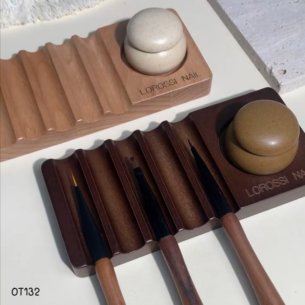 💕พร้อมส่ง💕OT132 ถาดวางพู่กันพร้อมกระปุกใส่น้ำยาล้างพู่กัน