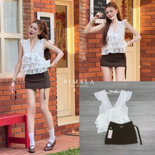 xs1 🌷Pimala-SET 3 ชิ้นที่match!ได้น่ารักที่สุด กระโปรงมาในLo…