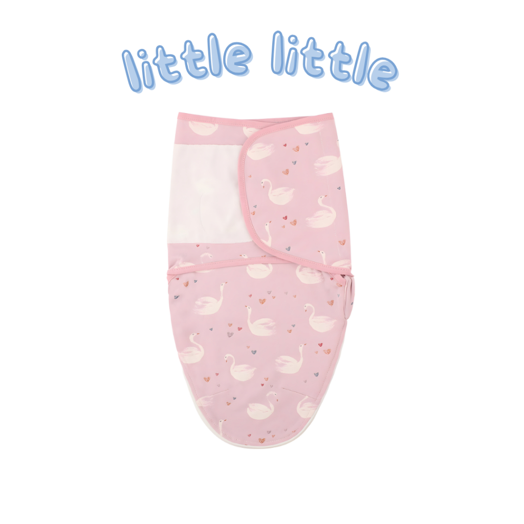 little little - ผ้าหอตัวเด็กแรกเกิดแบบดูด ตีนตุ๊กแกติด เนื้อผ้า Cotton 100% เหมาะกับเด็กแรกเกิด - 9 เดือน