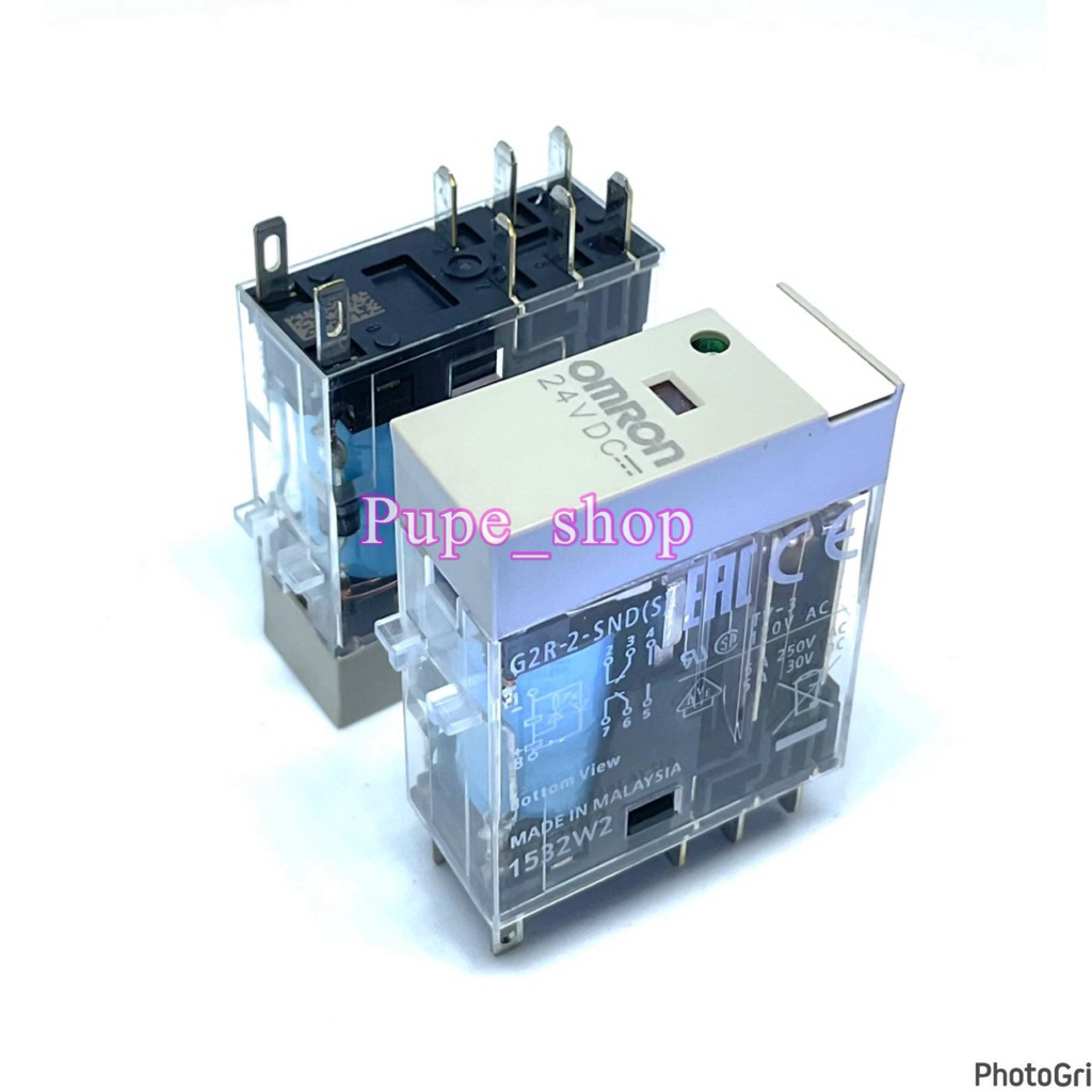 ของแท้ Omron G2R-2-SND(S) DC24V 8 ขา มีไฟ ของใหม่ พร้อมส่ง ✅️