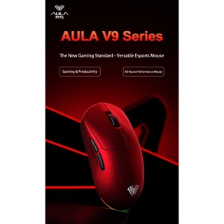 เมาส์ไร้สาย - AULA V9 / V9Pro / V9Ultra - 8K Wireless Mouse PAW3950 42,000 DPI รับประกัน 2 ปี
