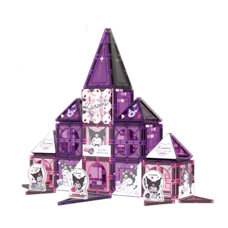 Picasso Tiles 56 Pc Kuromi Magnetic Tiles Building Set