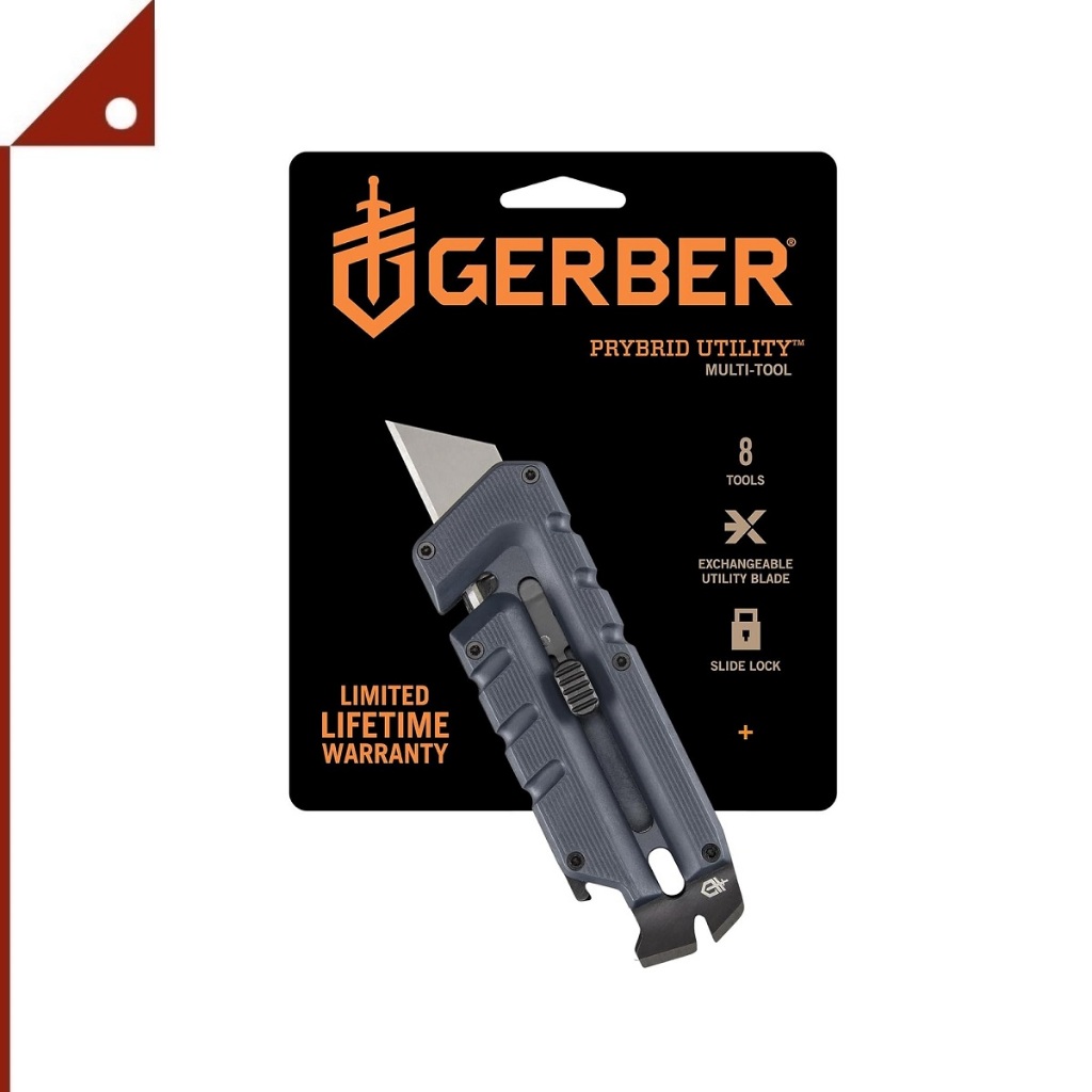 Gerber : GBR33-023909* มีดคัตเตอร์อเนกประสงค์ Gear Prybrid Multi Tool Utility Pocket Knife