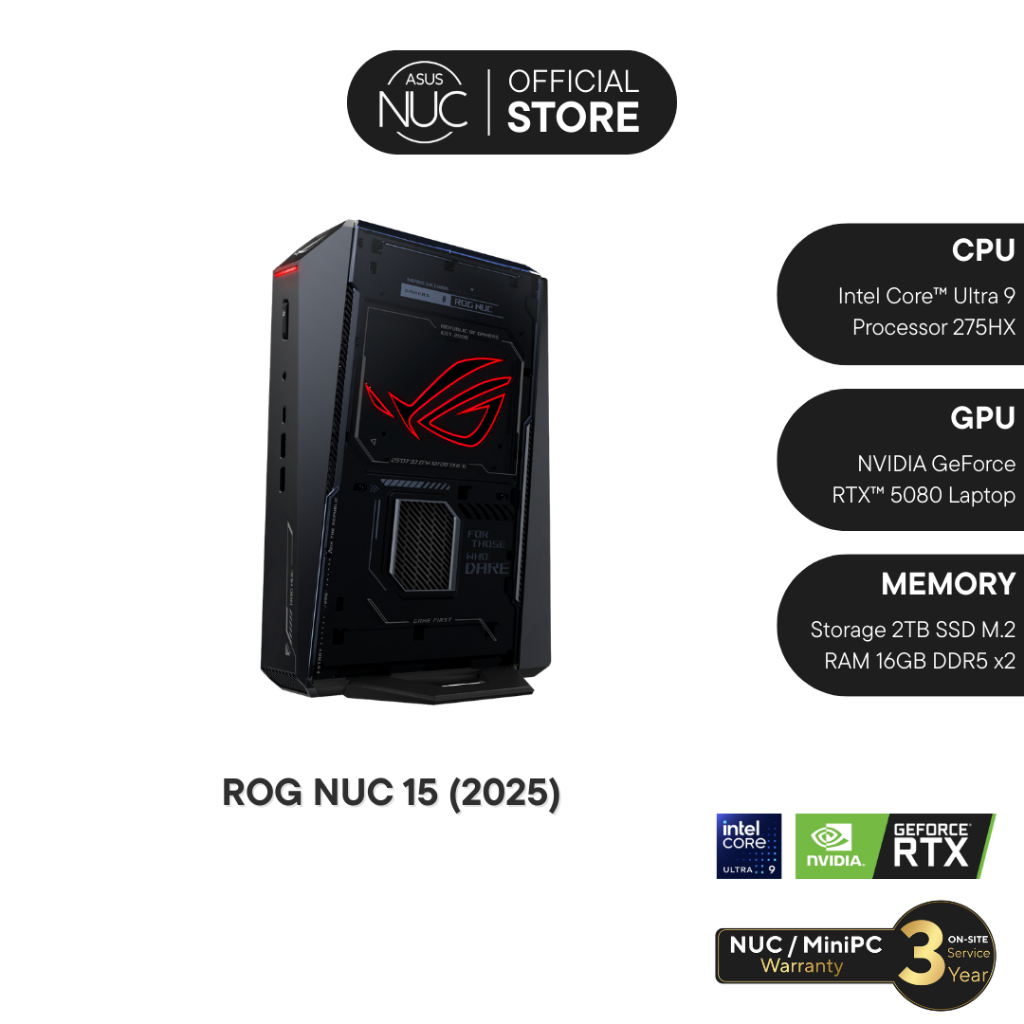 ROG NUC 15 Gaming Mini PC U9-275HX RTX5080 RAM 32GB DDR5 / 2TB Windows 11 Home