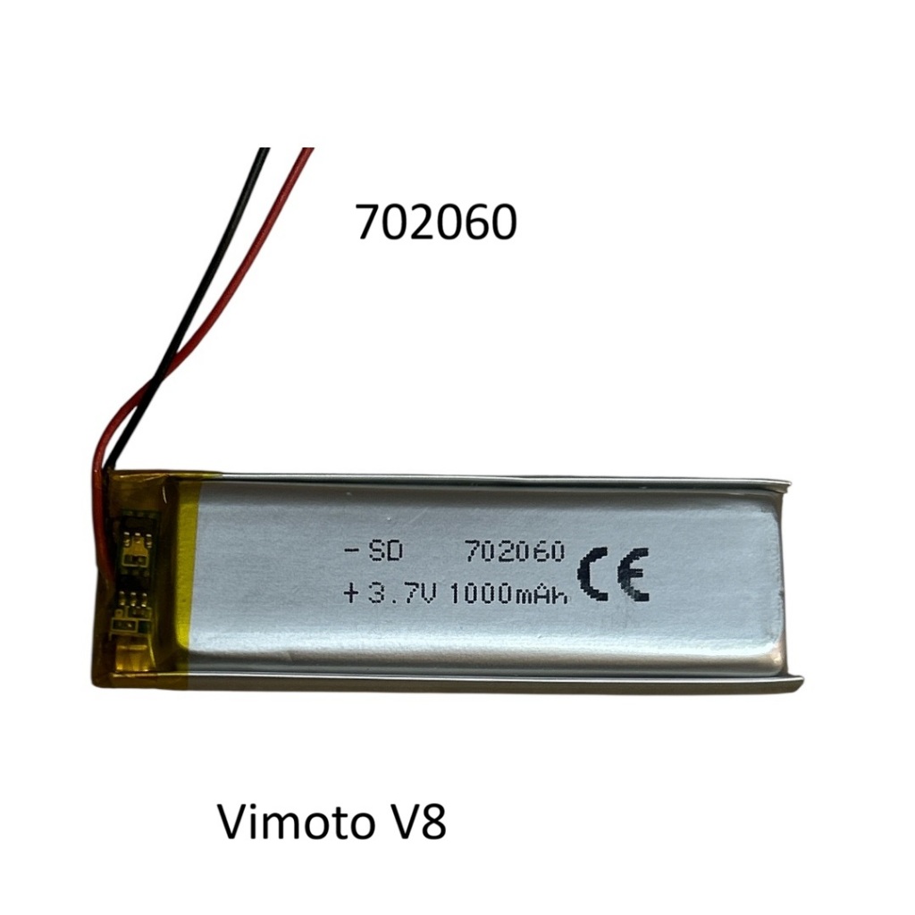 vimoto V8 702060 Motorcycle Headset Battery bluetooth บลูทูธหมวกกันน็อค