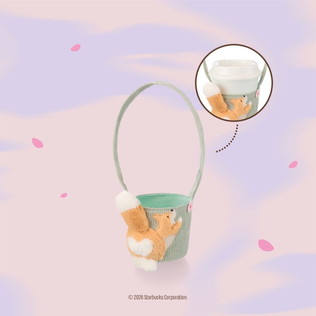 Starbucks Corgi ปลอก ทัมเบอร์ หิ้วได้ Cup Carrier