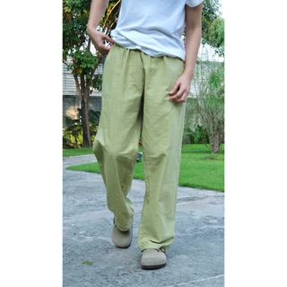 Thedyed.co - กางเกงผ้าฝ้ายทอขายาว (Basic pants)