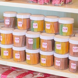 วุ้นกรอบ Crispy Jelly คละสี (ขนมบ้านอาจารย์)