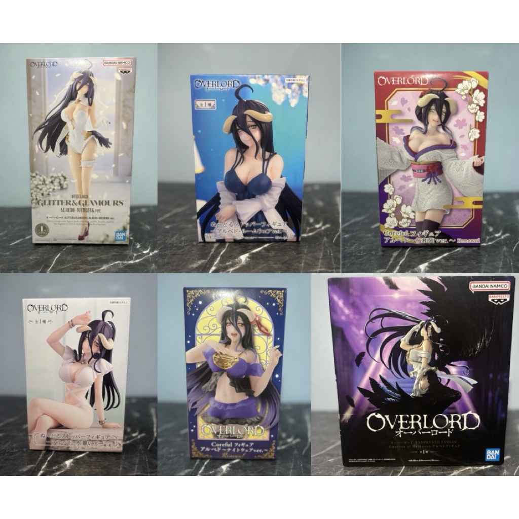 (พร้อมส่ง📦)(แท้/มือหนึ่ง🇹🇭) Figure Overlord Albedo Lot JP