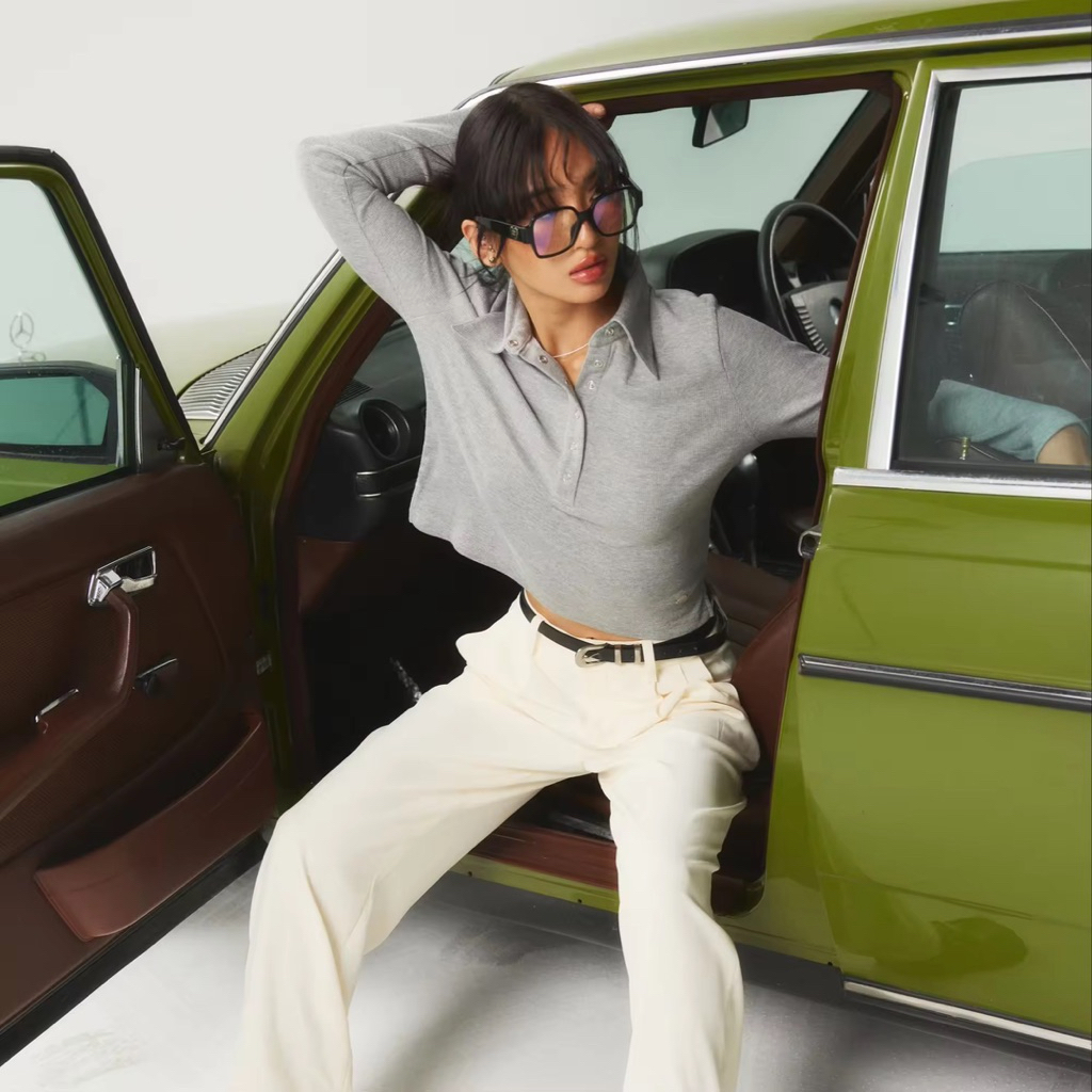 ETOILE BNK-Gigi Snap Polo(lookbook atreasurebox dailysquad howdycoat kanni maison keeps rally moveme