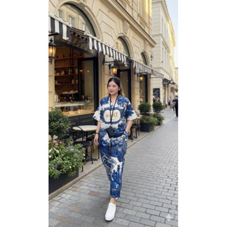 7️⃣ 7ส่วน ชุดเซ็ตเสื้อฮาวายแขนเบี้ล+กางเกงขา7ส่วน มีกระเป๋าท…