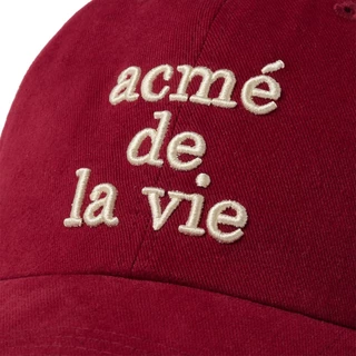 ADLV [acme de la vie] หมวก รุ่น Cotton Napping 3D Embo Ball Cap Red (50106SNPCAU_S6REXX)