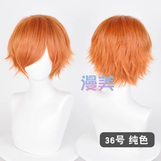 จัดส่งวันเดียวกรุงเทพ | MANMEI | 30cm Universal Short Fluffy Upturned Wig Styling Practice & Cosplay วิกผมคอสเพลย์สั้น