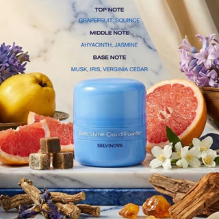 แป้งดรายแชมพู ลดผมมัน ไม่ทิ้งคราบขาว SELVINOVA เมฆดับมัน Zero Shine Cloud Powder สูตรดูดซับความมัน 7 ชนิด ไม่เป็นสิว ไม