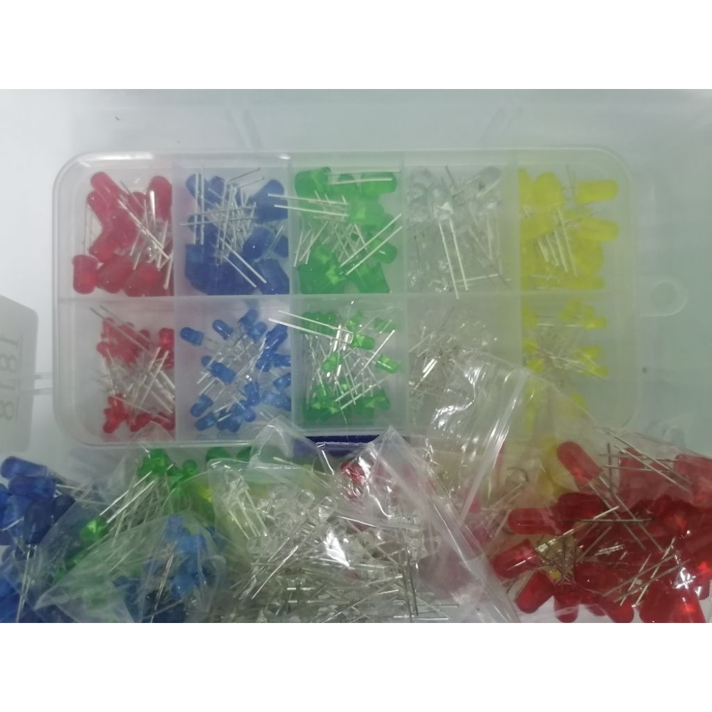 (2หลอด/3บาท) LED 5 MM.(1บาท/หลอด) LED 3MM.ไดโอด​เปล่งแสง​