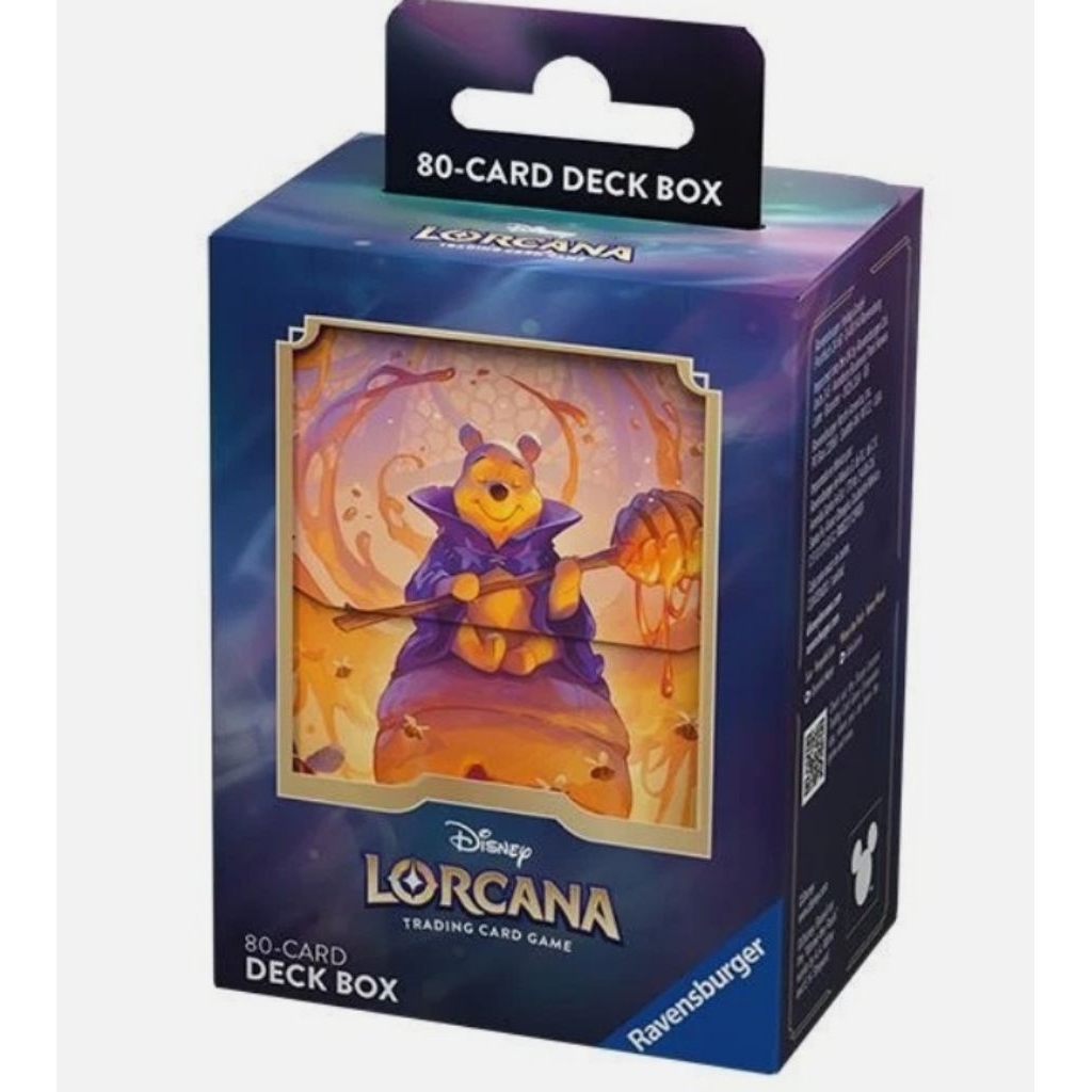 LO LO-AZSE--PoohDeck Disney Lorcana Set 6 Azurite Sea Deck Case Winnie the Disney Deck Case Deck Cas