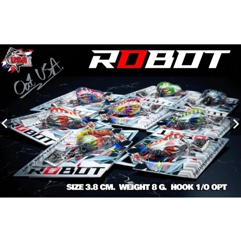 กบยาง USA รุ่น Robot โรบอท 3.8cm/8g (สุ่มสี)