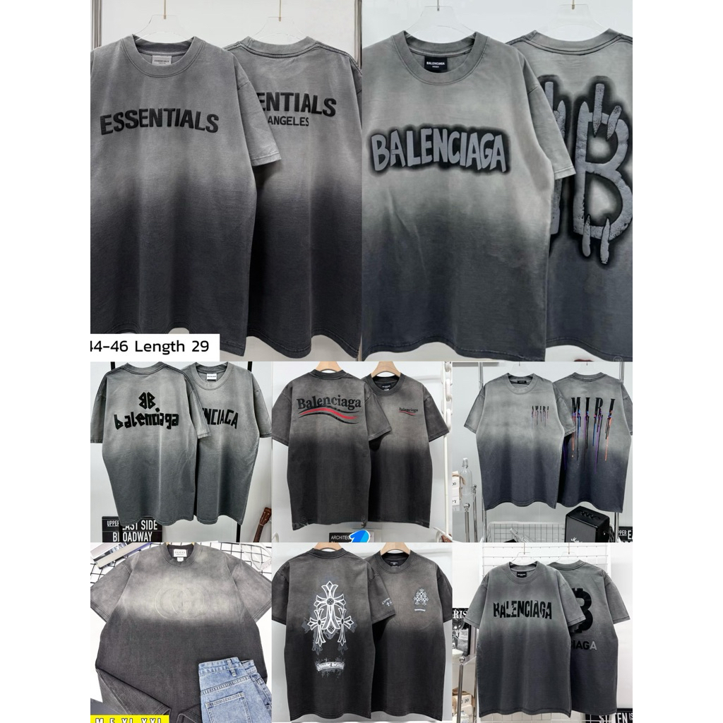 •เสื้อแบรนด์ผ้าฟอกอก44-46ราคาพิเศษ