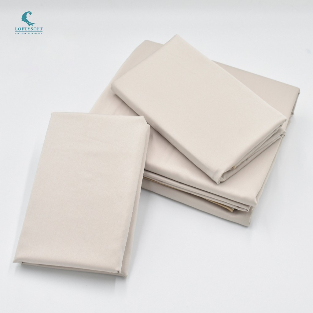 LOFTYSOFT ปลอกหมอน Cotton Silk 550 เส้นด้าย Elegance - Autumn Beige - รูปที่ 3