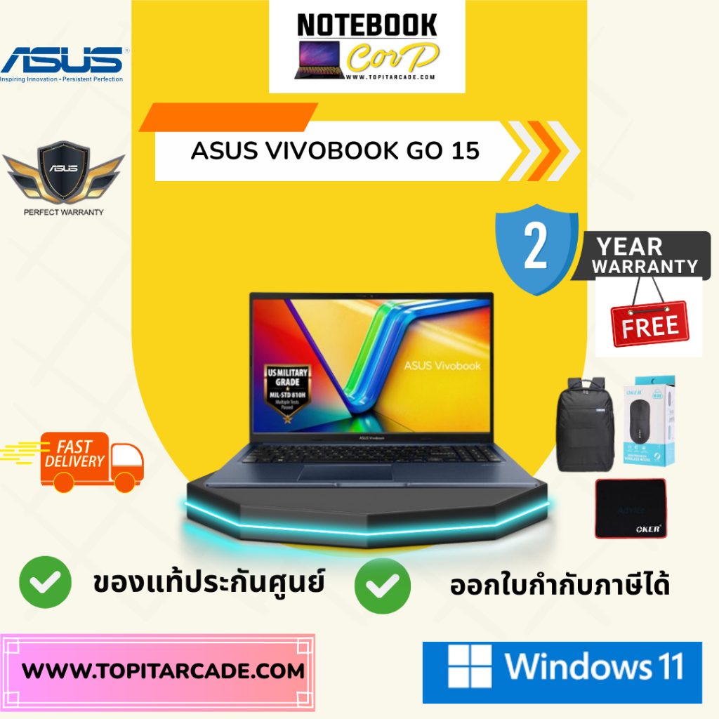 Vivobook 15 M1504FA-BQ519WA   AMD R5-40 2.8G 16G 512G W11 2Y BK