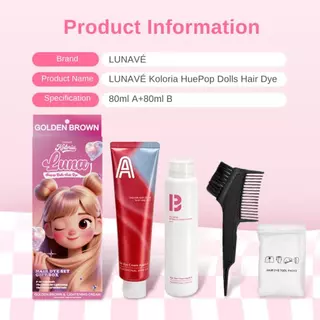 ซื้อ 1 แถม 1 LUNAVÉ Koloria HuePop Dolls Hair Dye สีผมสุดฮิวป์ สำหรับผมสีสันสดใส ด้วยสีผมที่มีความหลากหลาย ใช้งานง่าย