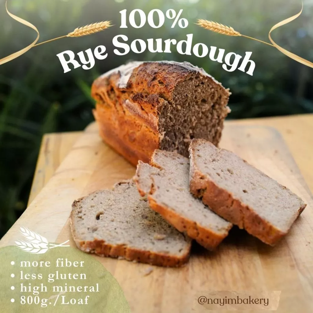 Nayimbakery 100% Rye Sourdough 800 ก.