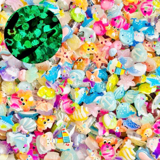 [50 ชิ้น] เรซิ่นทะเลมหาสมุทร ไซส์ M คละลาย อุปกรณ์เสริมตกแต่งเรซิ่น DIY พร้อมส่งในไทย หลากหลายลายสีสดใส