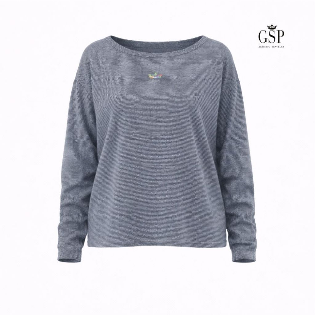 GSP Blouse เสื้อแขนยาว ผ้าคอตตอน พร้อมนวัตกรรม Anti-Bacteria PV12NV