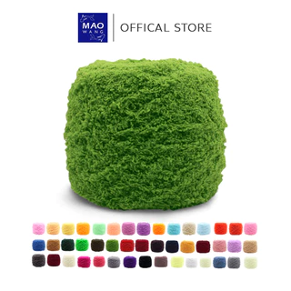 MAO ไหมพรมขนฟู เนื้อนุ่ม ถักง่าย ไหมพรมขนแกะ 100กรัม สีสวยมีให้เลือกเยอะ สําหรับถักโครเชต์ DIY