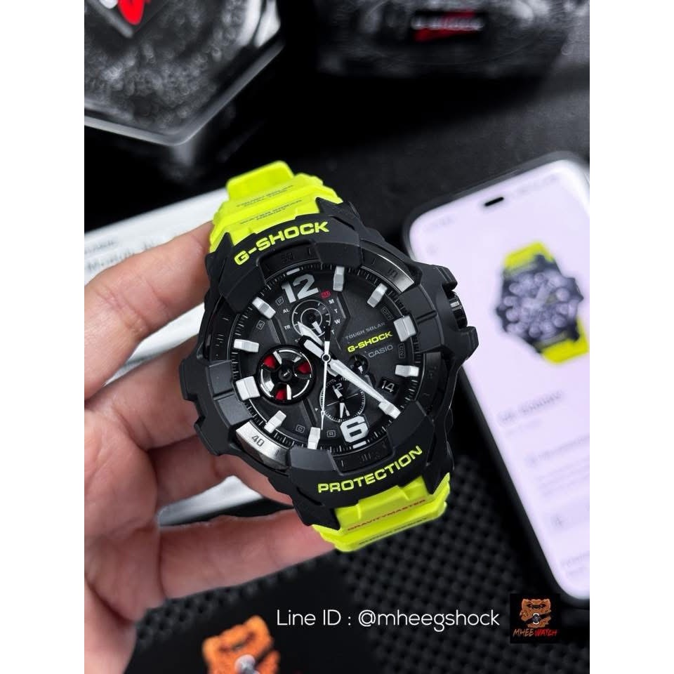 G-Shock Gravity Master นักบิน Triple G Resist Bluetooth GR-B300RY-1A9 ของแท้ ประกันศูนย์