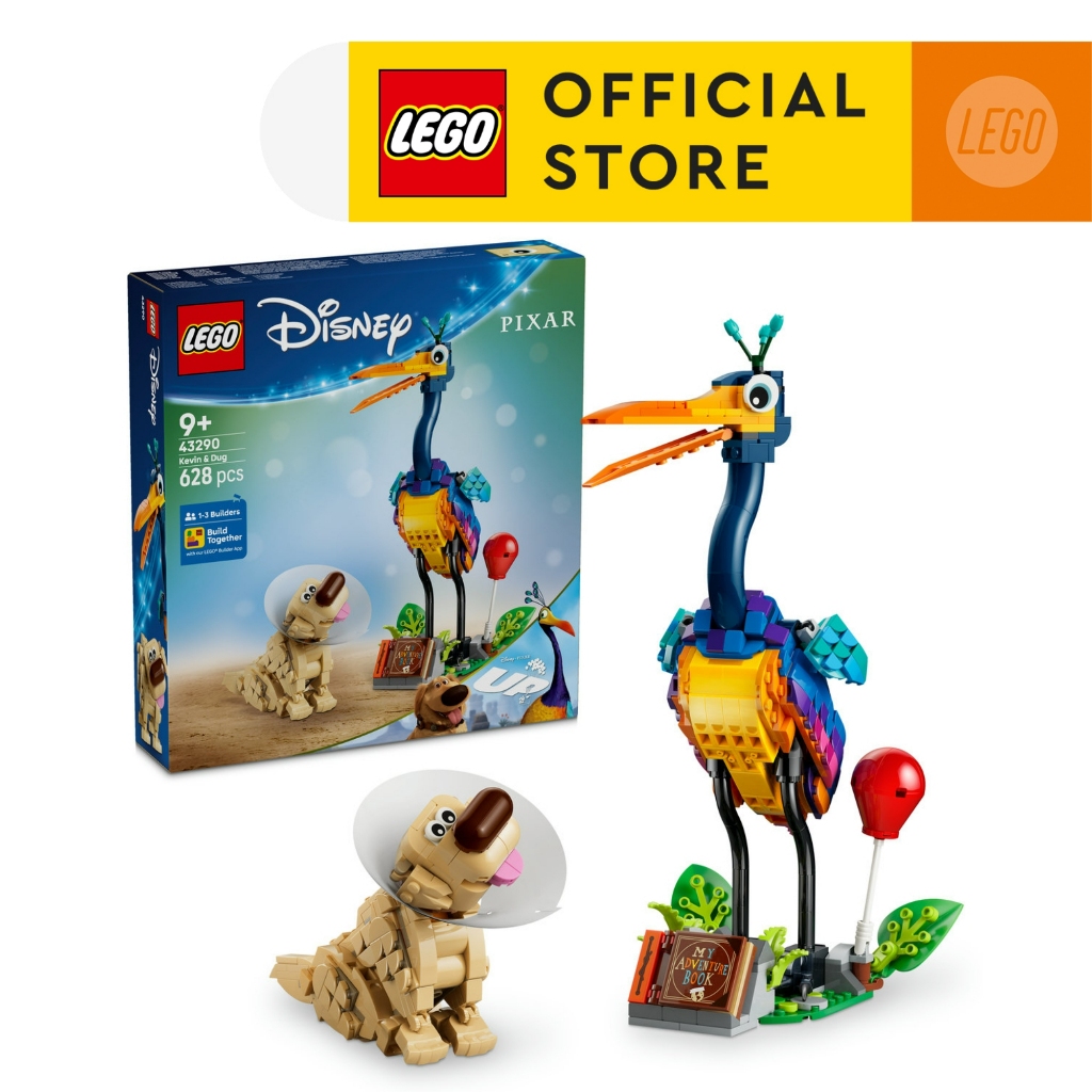 LEGO Disney Pixar 43290 Kevin & Dug (628 Pieces), Building Blocks, Kids Toy