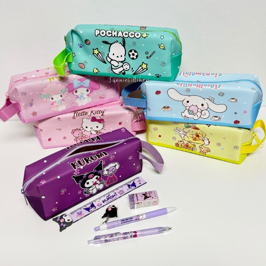 กระเป๋าดินสอ หนังPU ลายการ์ตูน 21x8.5x6.5cm