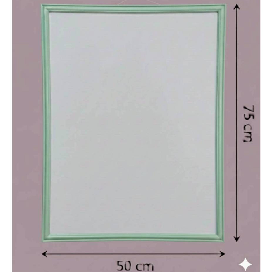 กรอบรูปสีเขียวมิ้น75x50cm. กรอบรูป75x50cm.สีเขียวมิ้น ทันสมัย กรอบรูปแขวนผนังกรอบรูปสีพาสเทล กรอบรูป
