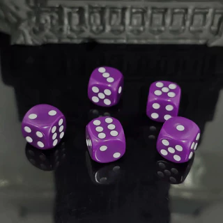 ลูกเต๋า D6 DOT 12 mm. 1ลูก(1die) | ลูกเต๋า Dice For DnD D&D MTG RPG TRPG เกมกระดาน บอร์ดเกม Game ไพ่ทาโรต์ Magic เมจิก