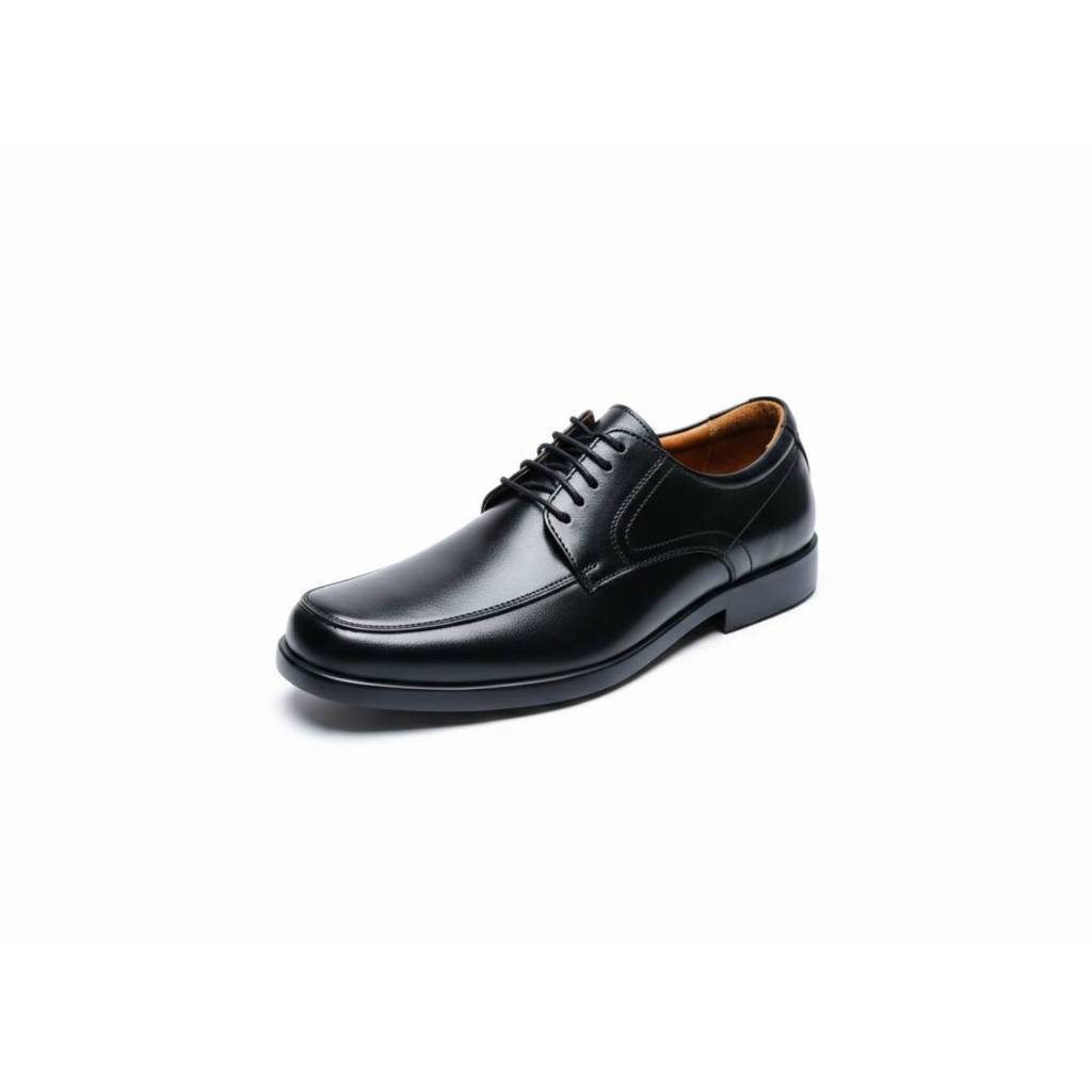HEAVY SHOES حذاء جلد بقري برباط VB8173 — أسود — صورة 2