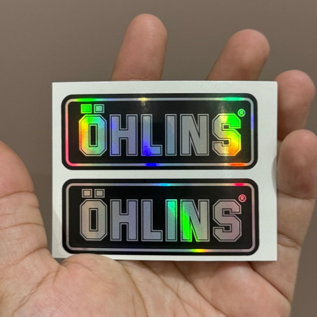 1 คู่ ลาย OHLINS ขนาด 2.7 x 6.9 cm. สติ๊กเกอร์ ติดโช๊ค ติดกระป๋องโช๊ค รถมอเดอร์ไซค์ แต่งโช๊ค ราคา ถูกที่สุด ดีลบีเคเค แกลเลอรีภาพที่ 7