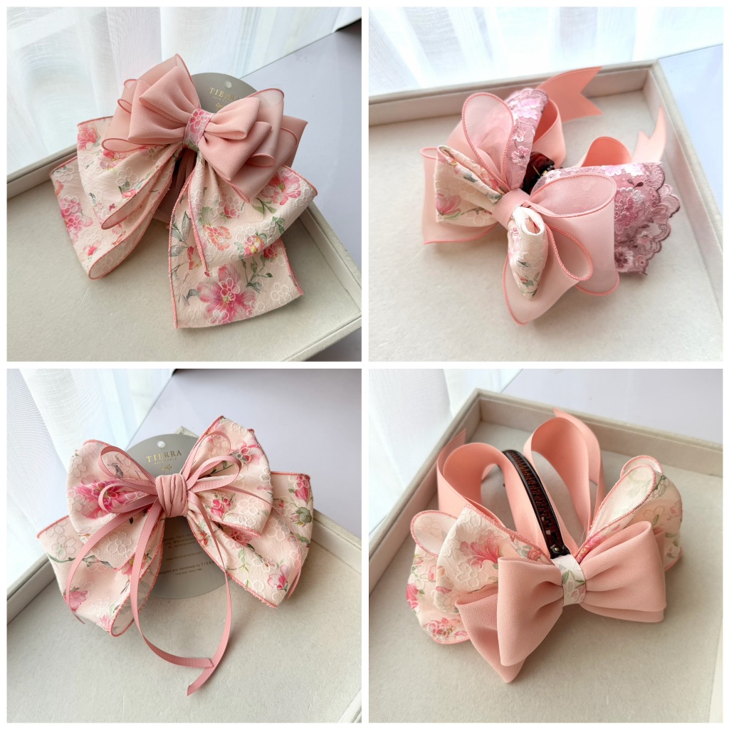 คอลเลคชั่น "น้องซอยุน" ผ้านำเข้า เน็ตติดผม โบว์ติด กิ๊บหนีบ กิ๊บกล้วย แบรนด์เทียร์ร่า