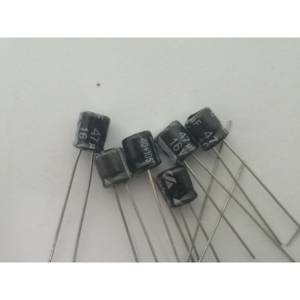 (ราคา​/10​ชิ้น)​Capacitor  16v  47uf