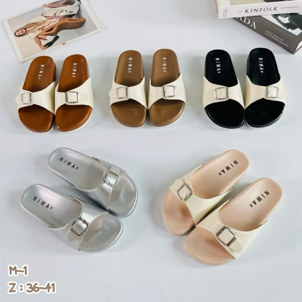 รหัสสินค้า M1 NIWA SHOES รองเท้าแตะ นิ่ม น่ารัก ใส่สบายยกให้เลยค่า