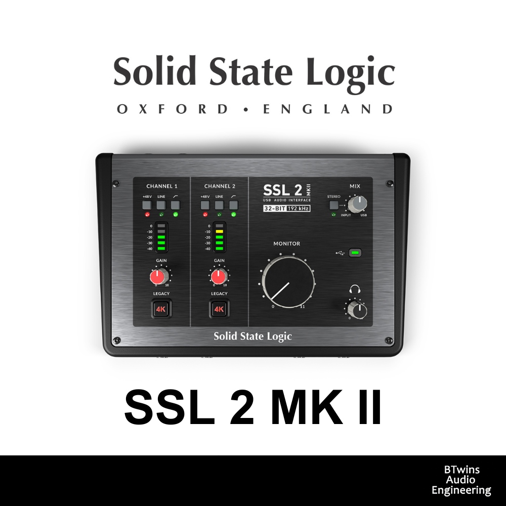 SSL 2 MK II Audio Interface 32 bit 192kHz | Btwins Audio Engineering
